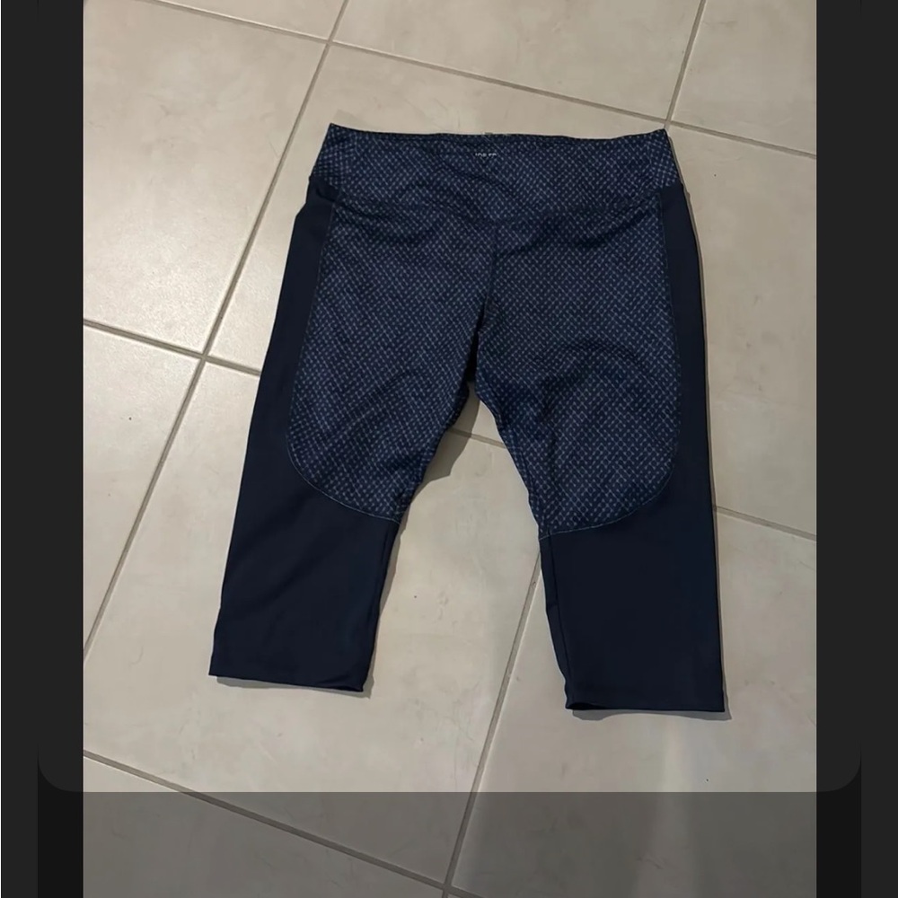 Joe fresh 1X blue capri leggings stretch dry fit P5